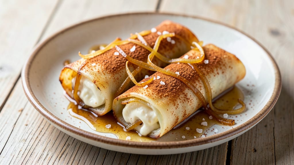 Sweet Cinnamon Egg White Wraps Recipe: Crispy Celery Crowns Over Warm Spiced Yolk