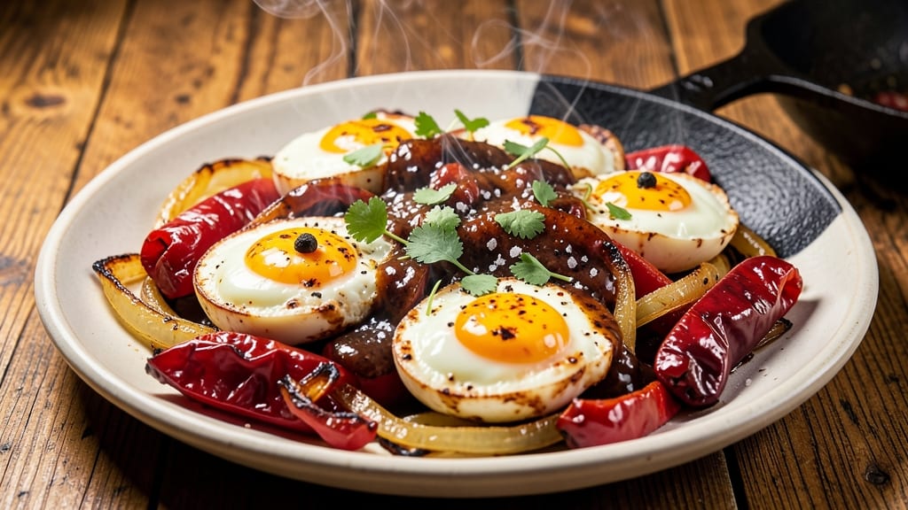 Spicy Mexican Eggs Recipe: Smoky Chipotle and Cilantro Kick