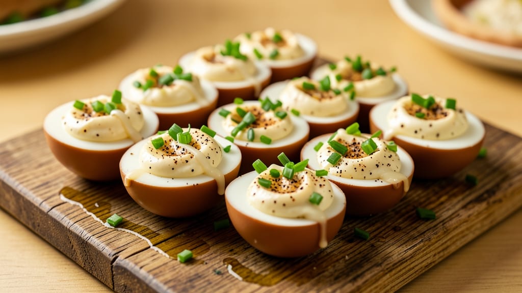 Vintage Deviled Eggs Recipe: Celery-Garlic Crunch Meets Silky Yolk Brilliance
