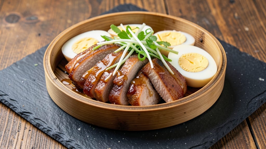 Steam Pork With Salted Egg Recipe: Celery Crown Crunch Over Silky Yolk Bliss