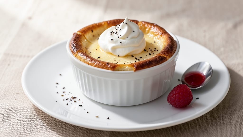 Baked Egg Custard Recipe UK: Crispy Celery Crowns Over Silky Yolk Brilliance