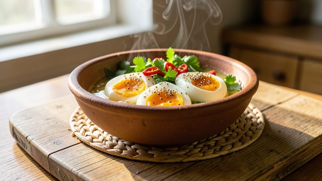 Steamed Egg Indian Recipe: Celestial Yolk and Spiced Herb Harmony