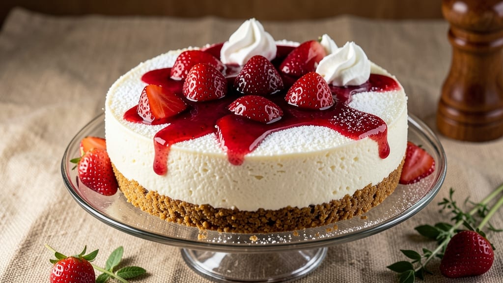 Strawberry Cheesecake Recipe Without Eggs: Silky Smooth Texture With Vibrant Fruit Layers