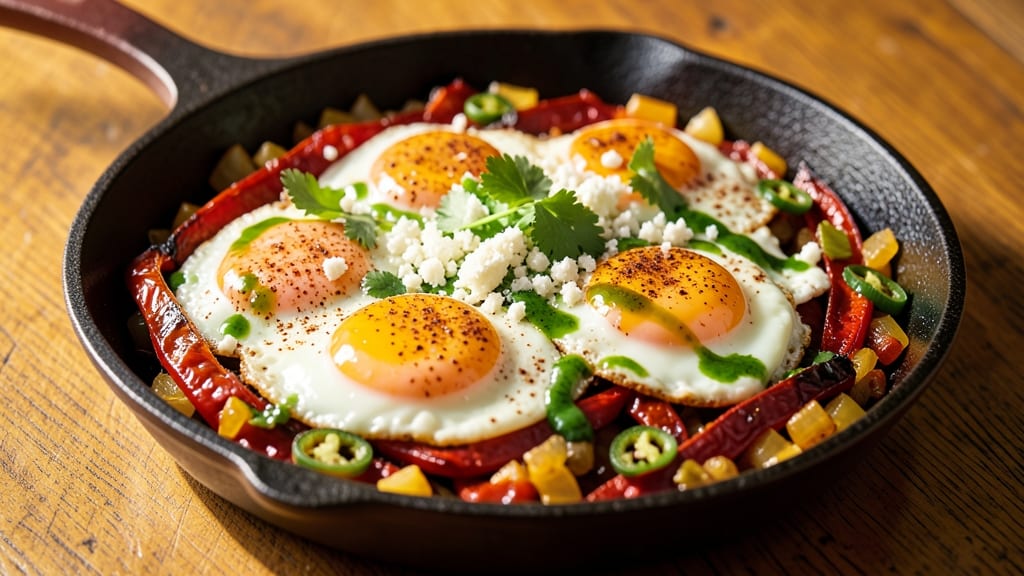 Southwest Eggs Recipe: Smoky Chipotle and Cilantro Crunch
