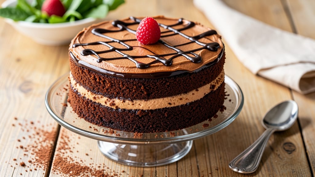 Two-Egg Chocolate Cake Recipe: Rich Moisture Without a Drop of Oil