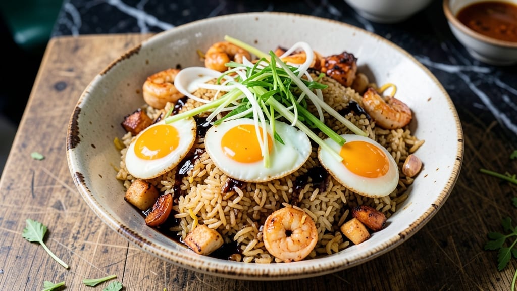 Street Egg Fried Rice Recipe: Crispy Celery Bites and Runny Yolk Magic