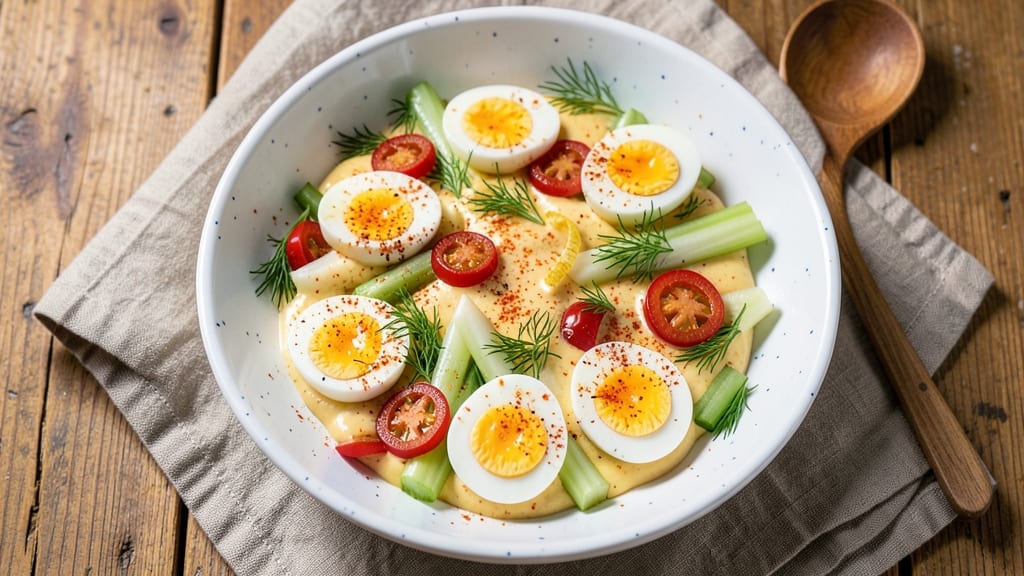 Spicy Dill Pickle Egg Salad Recipe: Zesty Kick With Crunchy Celery Bites