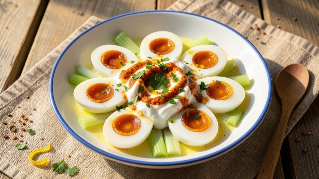 Tunisian Egg Salad Recipe: Harissa-Kissed Creaminess With Crunchy Celery