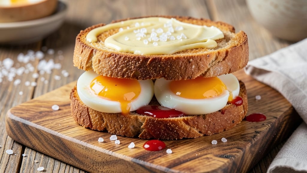 Soft-Boiled Egg Sandwich Recipe: Runny Yolk Luxury Between Toasted Sourdough