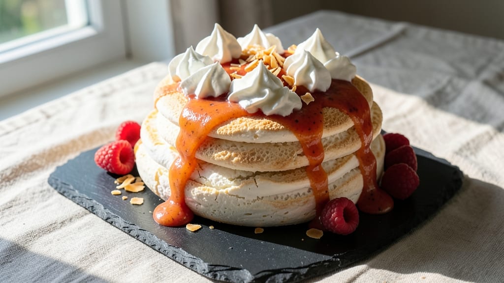 3 Egg Pavlova Recipe: Crispy Meringue Shell With Silky Citrus Curd Heart
