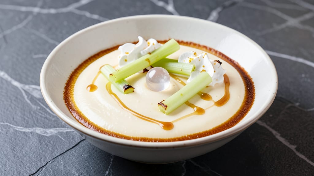 9 Egg Yolks Recipe: Savory Crispy Celery Crowns Over Silky Poached Magic