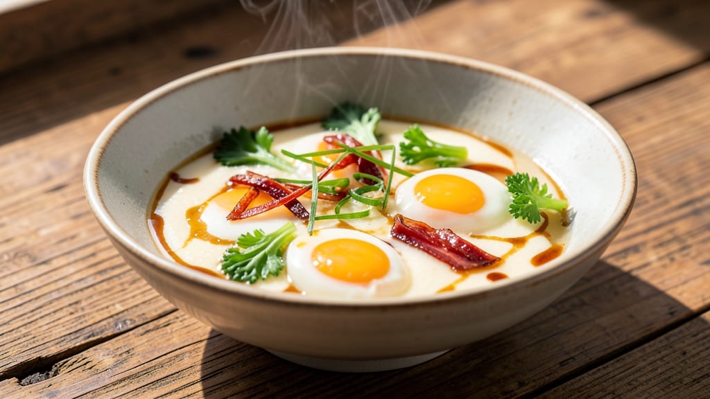 Steamed Egg Chawanmushi Recipe: Silky Yolk and Celery Crown Harmony