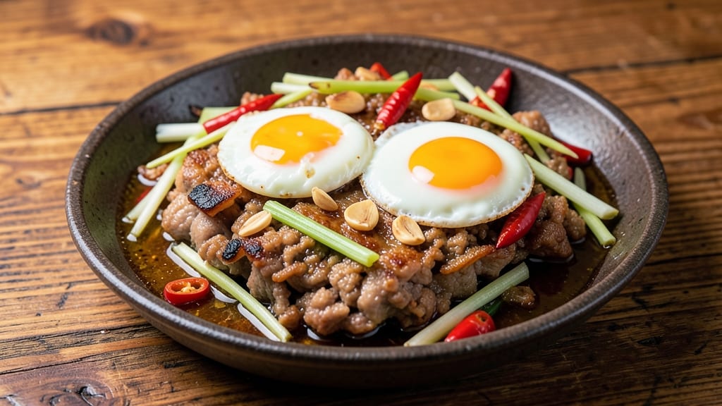 Sisig With Egg Recipe: Crispy Celery Crowns Over Silky Yolk Brilliance