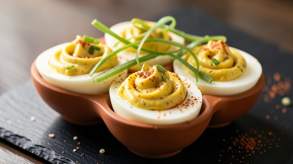 Viral Deviled Eggs Recipe: Celery-Garlic Crunch Over Creamy Yolk Brilliance