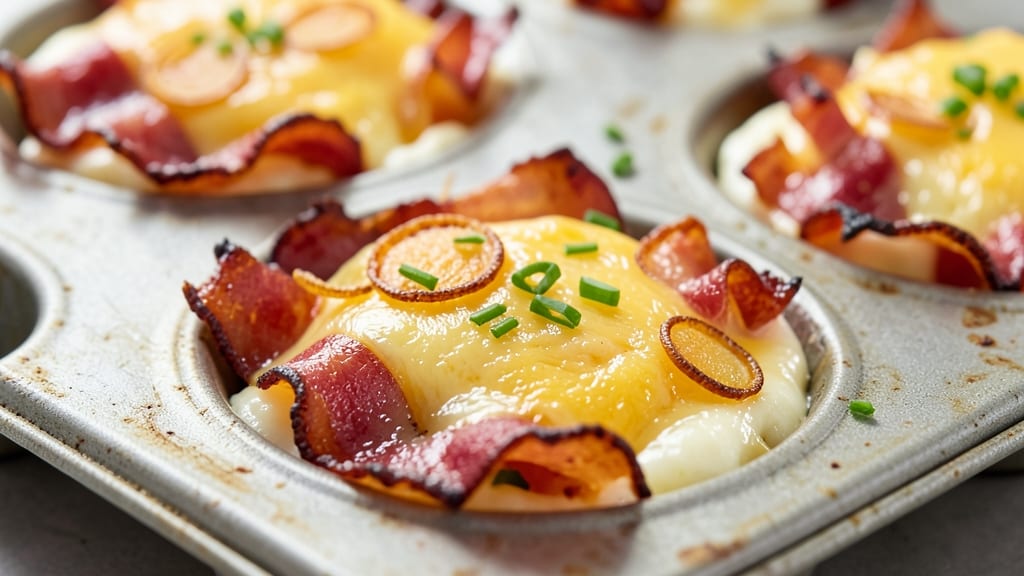 Turkey Bacon Egg Cups Recipe: Golden Crusts With Perfectly Poached Yolk Centers