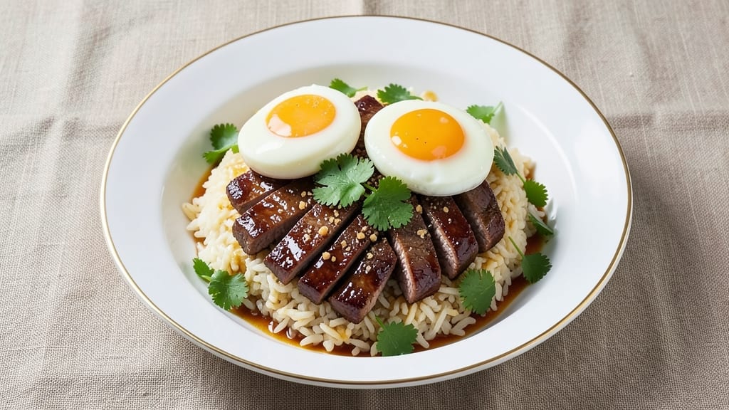Slippery Egg Beef Rice Recipe: Silky Yolk and Savory Rice Harmony