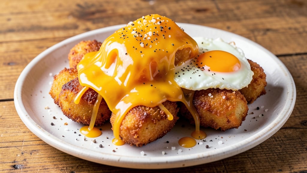 Tater Tot Egg and Cheese Recipe: Crispy Bites with Melty Yolk Magic