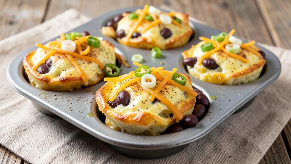 Southwest Egg Muffins Recipe: Smoky Black Bean and Cheese Bites