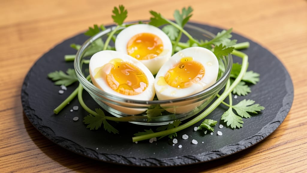 TikTok Boiled Eggs Recipe: Celery Crown Crunch Over Silky Yolk Magic