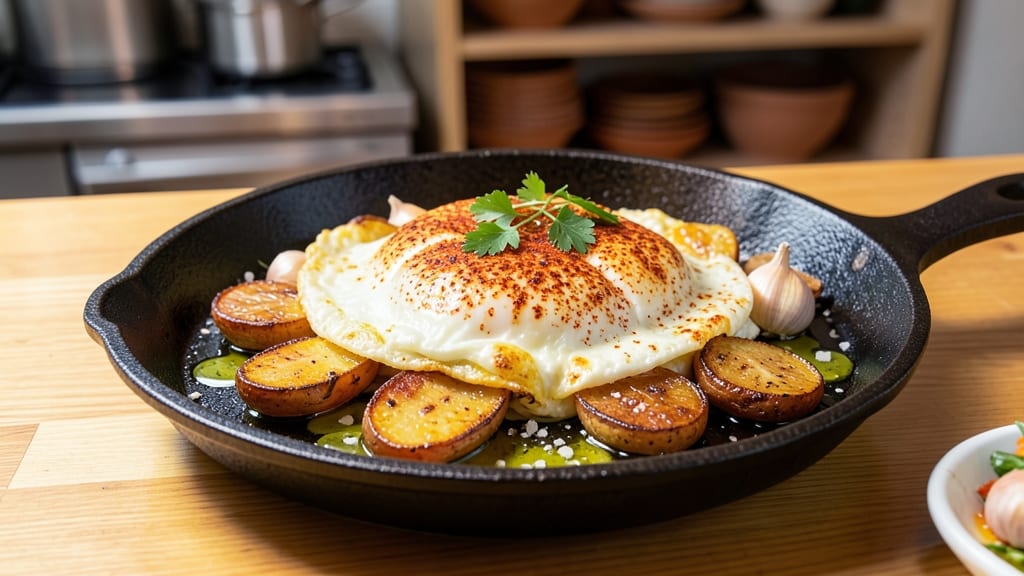 Spanish Egg Omelette Recipe: Smoky Paprika and Garlic Infused Flavor