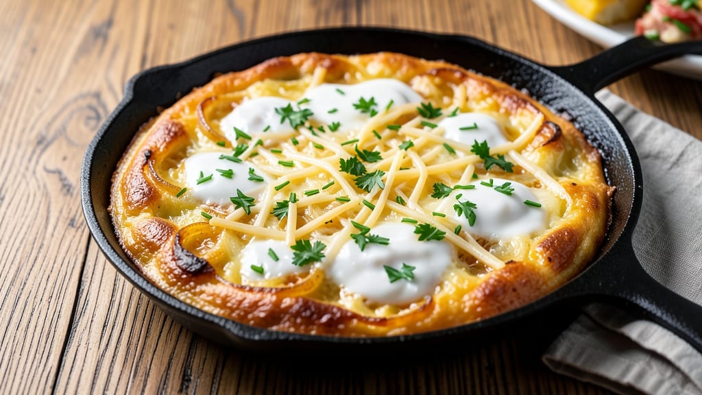 5 Egg Frittata Recipe: Layered Cheese and Herb Clouds in One Pan