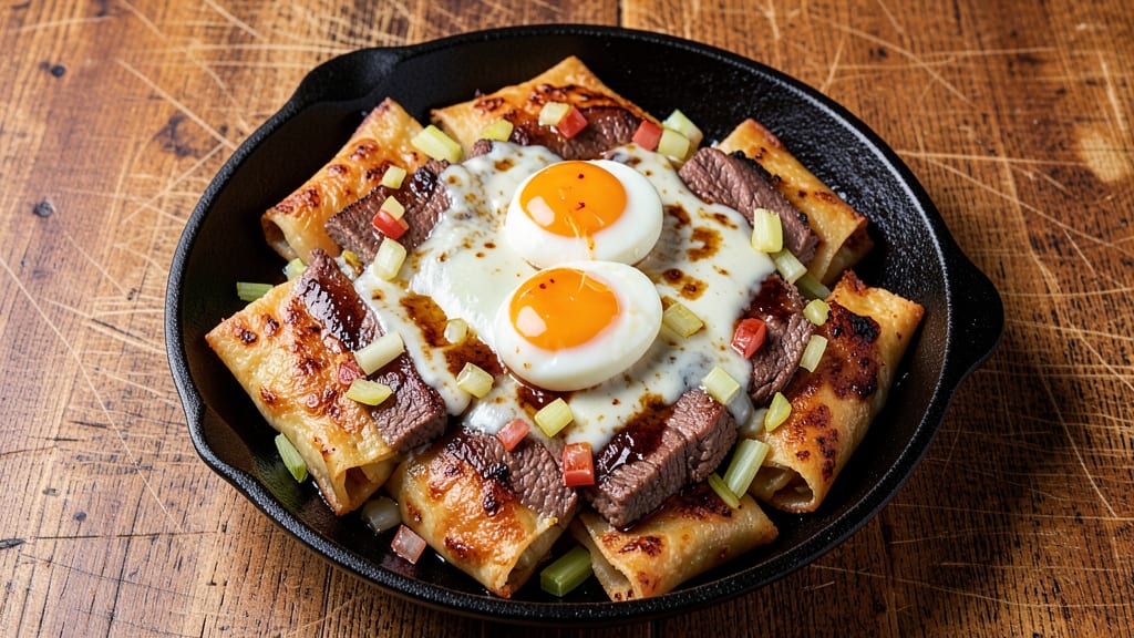 Sullivan's Philly Cheesesteak Egg Rolls Recipe: Crispy Celery-Crusted Wraps With Runny Yolk Magic