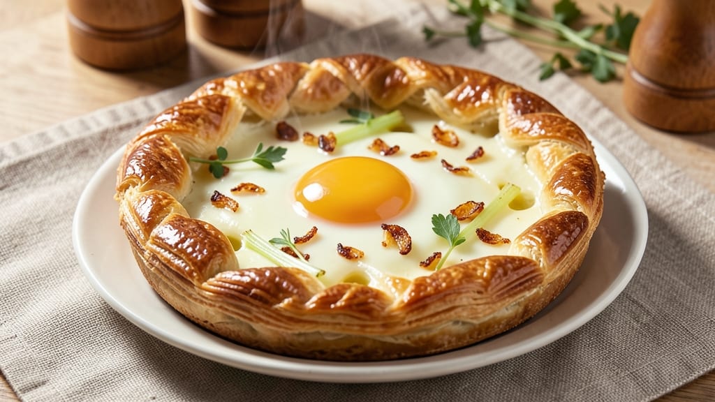 85 Degrees Egg Tarts Recipe: Crispy Celery Crowns Over Silky Yolk Brilliance