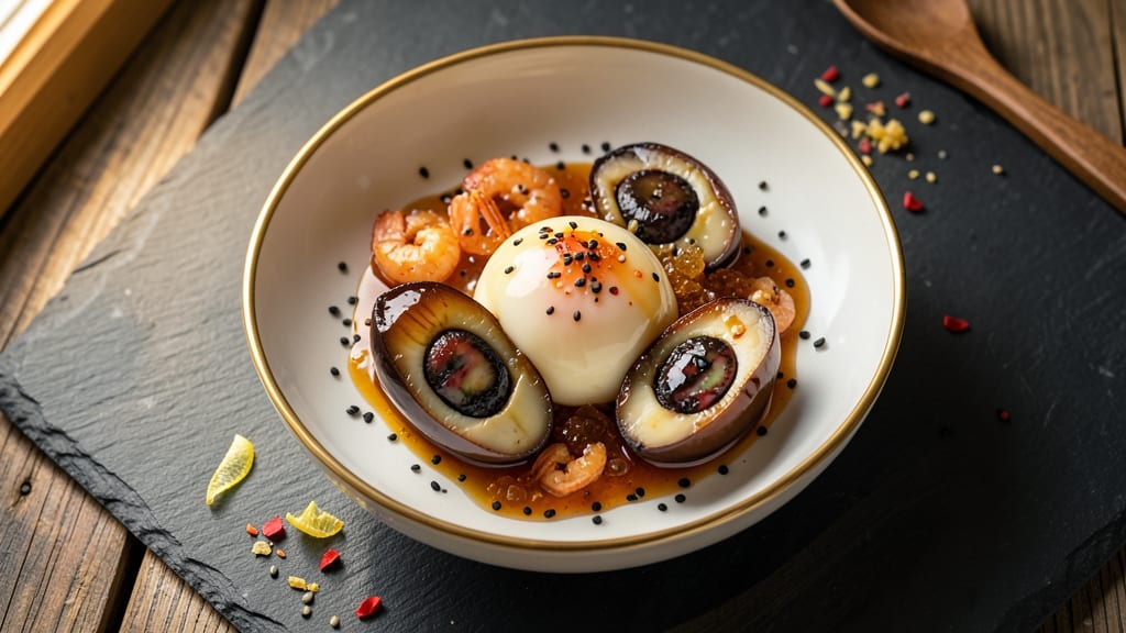 Steamed Egg With Century Egg Recipe: Umami-Packed Silky Yolk and Fermented Depth