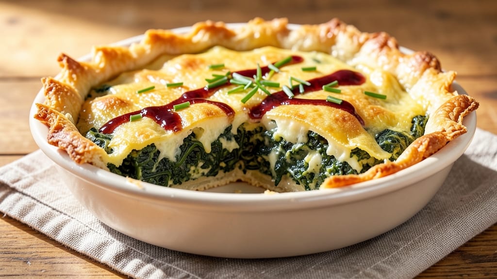 Spinach And Egg Pie Recipe: Golden Crust Over Silky Herb Yolk