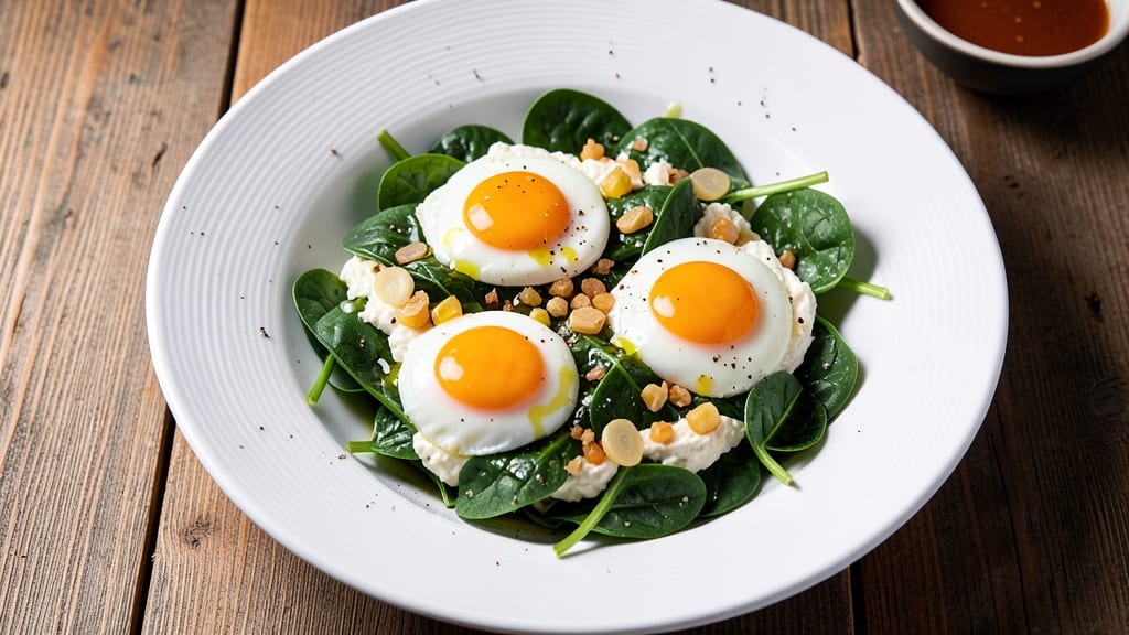 3 Egg Spinach Recipe: Silky Yolk Magic With Wilted Greens
