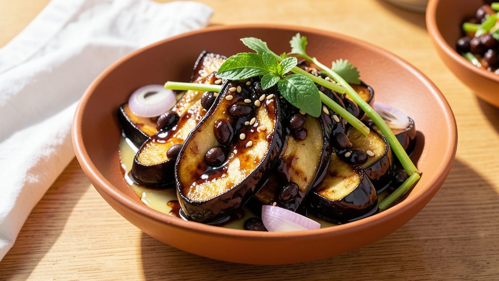 Thai Eggplant With Black Bean Sauce Recipe: Smoky-Sweet Balance in One Pan