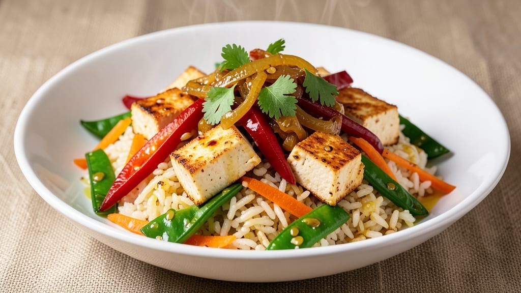 Veggie Fried Rice Recipe Healthy: High-Protein, Low-Calorie Power Bowl
