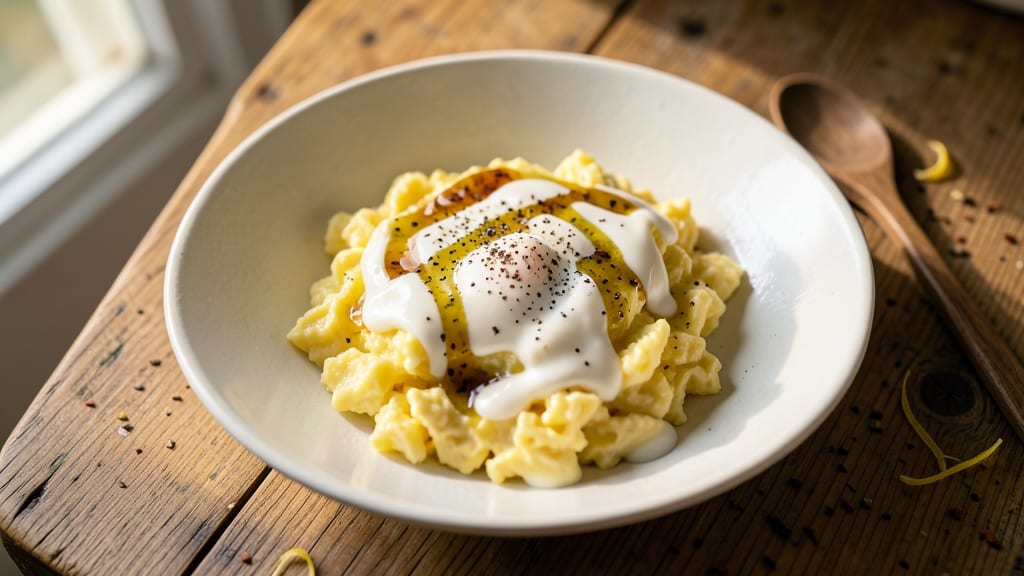 3 Egg Scrambled Egg Recipe: Buttery Fluff With Perfectly Runny Yolk