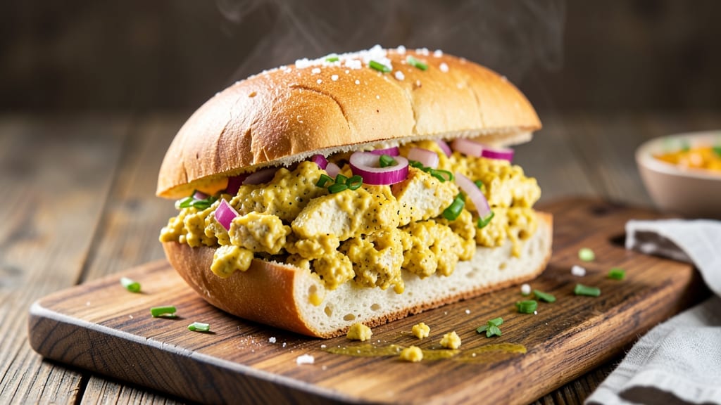 Tofu Egg Salad Sandwich Recipe: Plant-Based Protein Power with Crispy Celery Bites