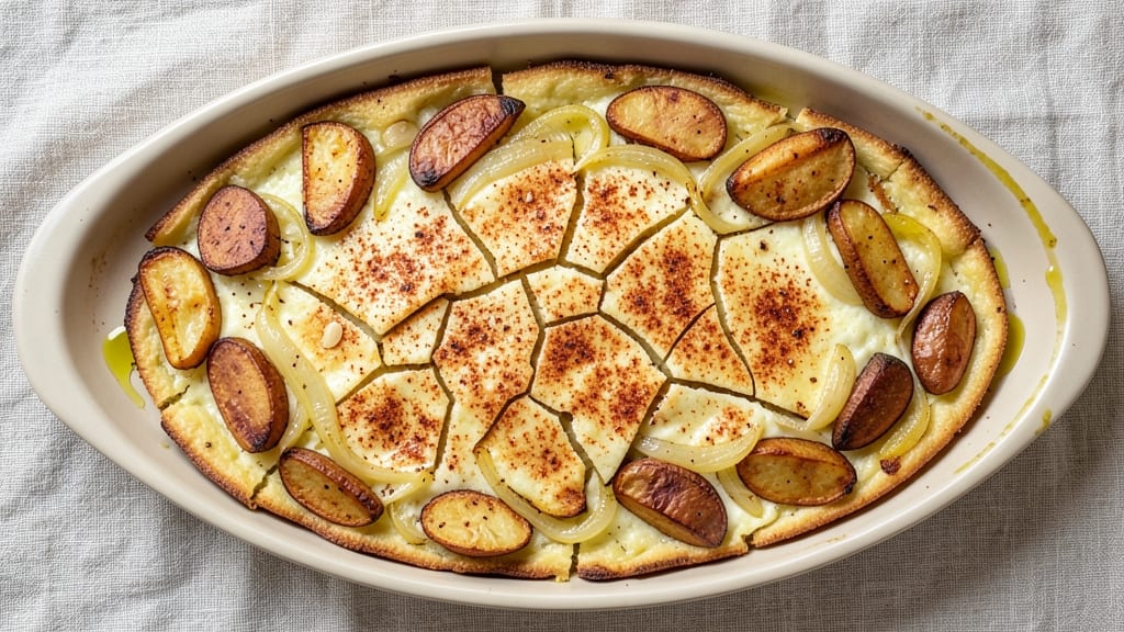 Spanish Egg Potato Frittata Recipe: Crispy Celery Crowns Over Smoky Paprika Magic