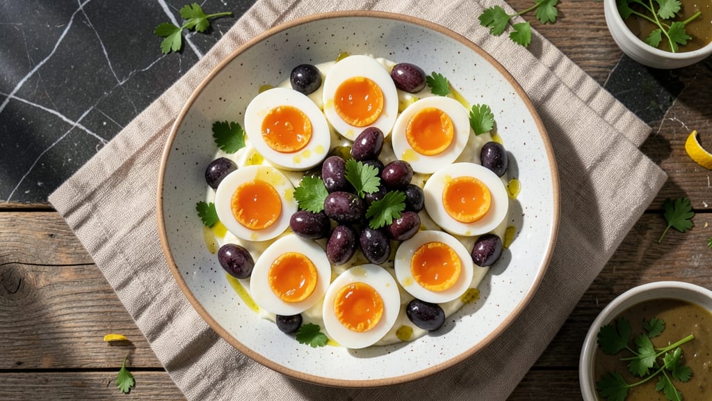 Traditional Egg and Olive Salad Recipe: Mediterranean Crunch in Every Bite