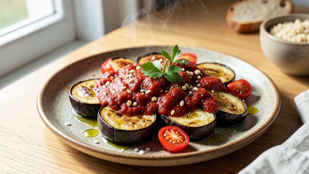 Tiffy Cooks Eggplant Recipe: Smoky Roasted With Tangy Yogurt Drizzle