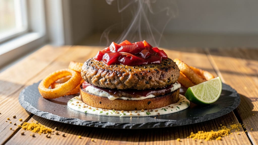 Indian Veggie Burger Recipe: Spiced Lentil and Chickpea Crunch