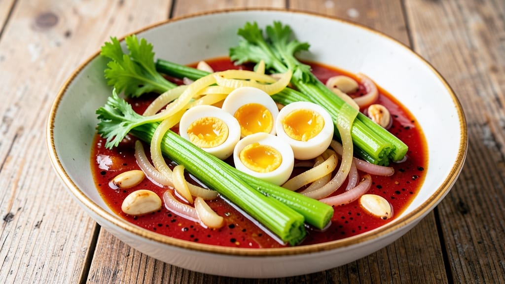 Vegetables With Quail Eggs Panlasang Pinoy Recipe: Crispy Celery Crowns Over Silky Yolk Delight