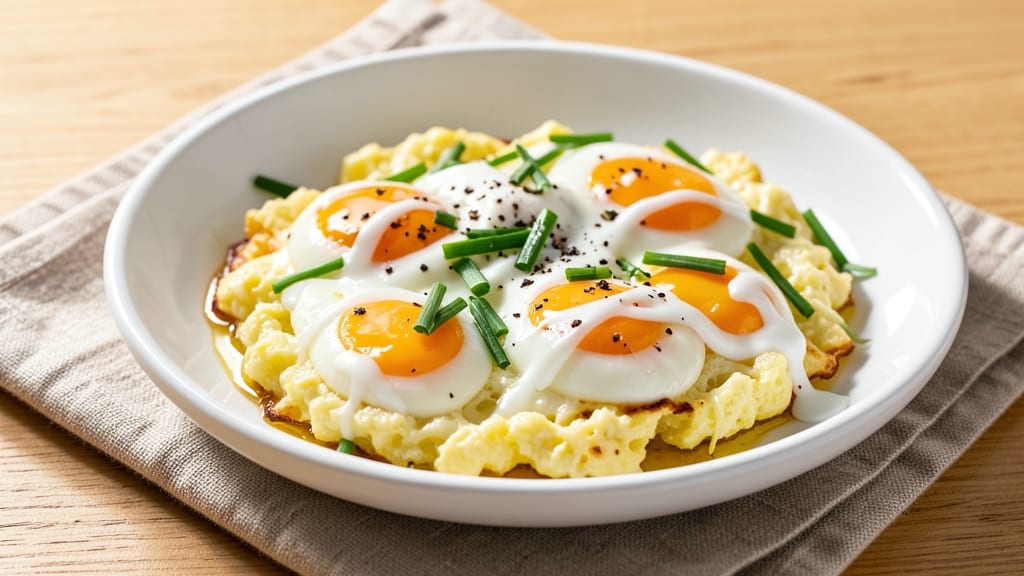 Swiss Scrambled Eggs Recipe: Golden Crust and Creamy Yolk Harmony