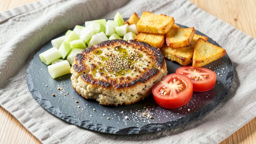 Vegan Egg Patties Recipe: Crispy Celery-Crusted Plant-Based Protein