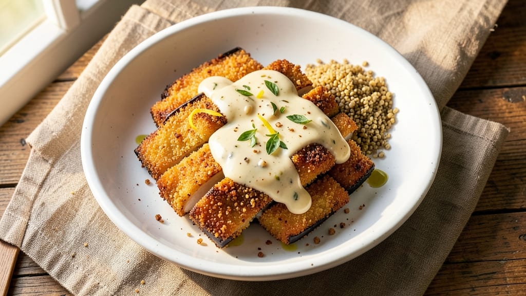 Vegan Breaded Eggplant Recipe: Crispy Golden Bites With Herby Dredge