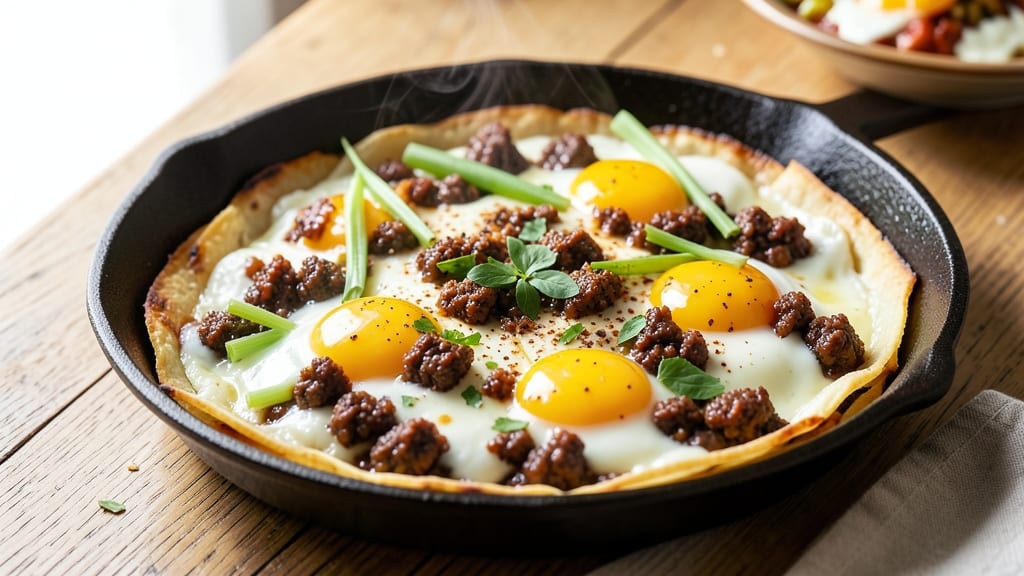 Taco Egg Bake Recipe: Spicy Layered Breakfast With Crispy Celery Top