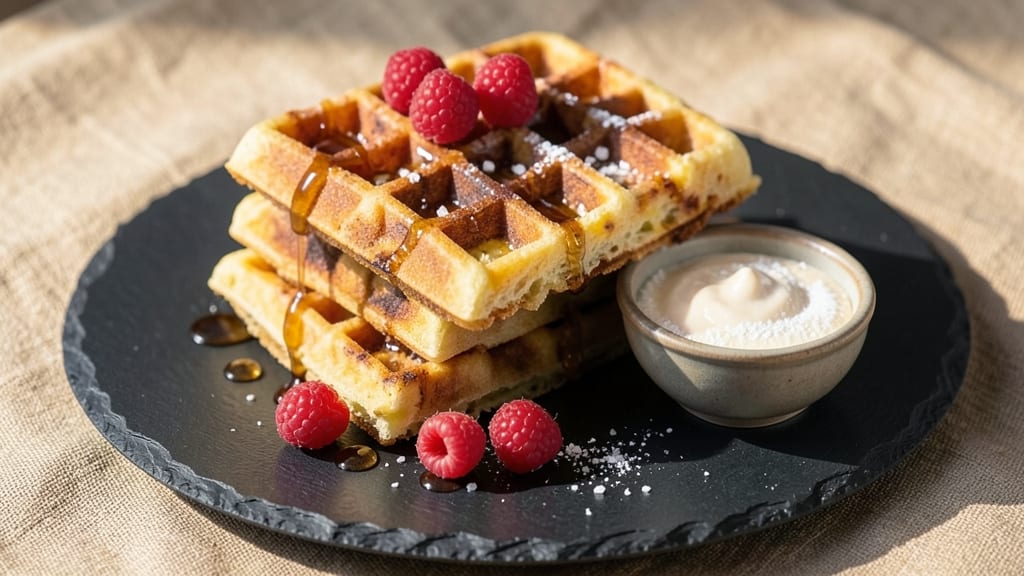 Sweet Egg Waffle Recipe: Caramelized Topping Swirls in Every Bite