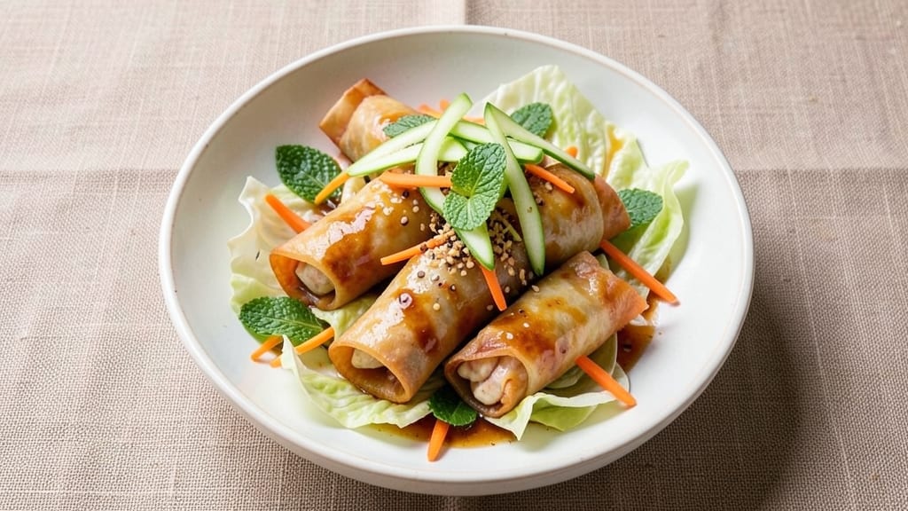 Vietnamese Egg Roll Salad Recipe: Crunchy Rice Paper Wraps With Zesty Fish Sauce Kick