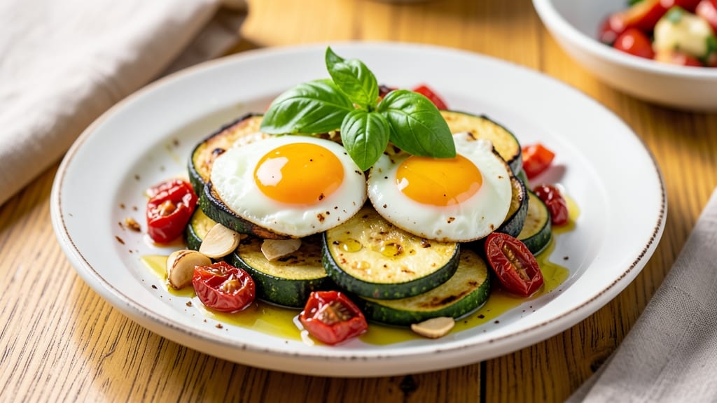 Zucchini Tomato Egg Recipe: Sun-Dried Tomato Zing with Silky Soft Eggs