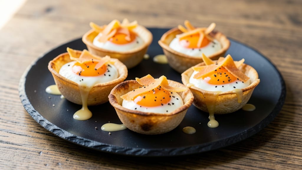 Tortilla Egg Cups Recipe: Mini Frittatas With Golden Crusts and Runny Yolk Hearts